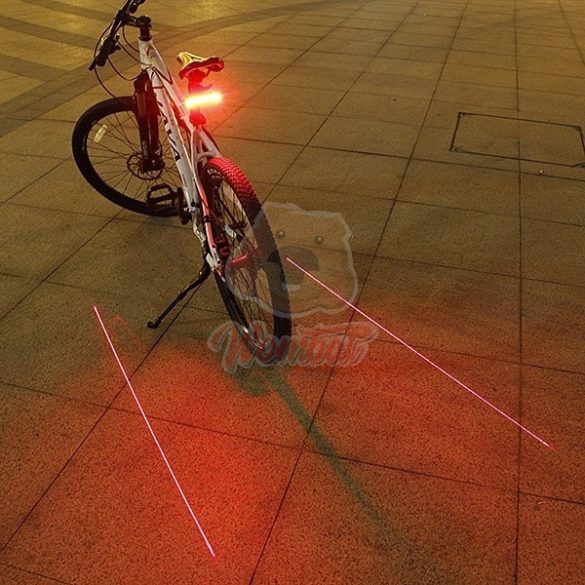 Lézeres kerékpár hátsó lámpa